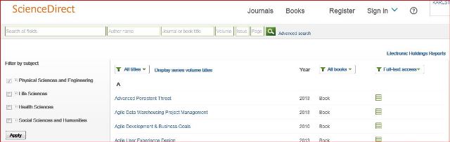 Books on ScienceDirect