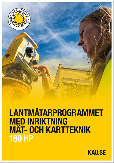 Folder Lantmätarprogrammet med inriktning mät- och kartteknik