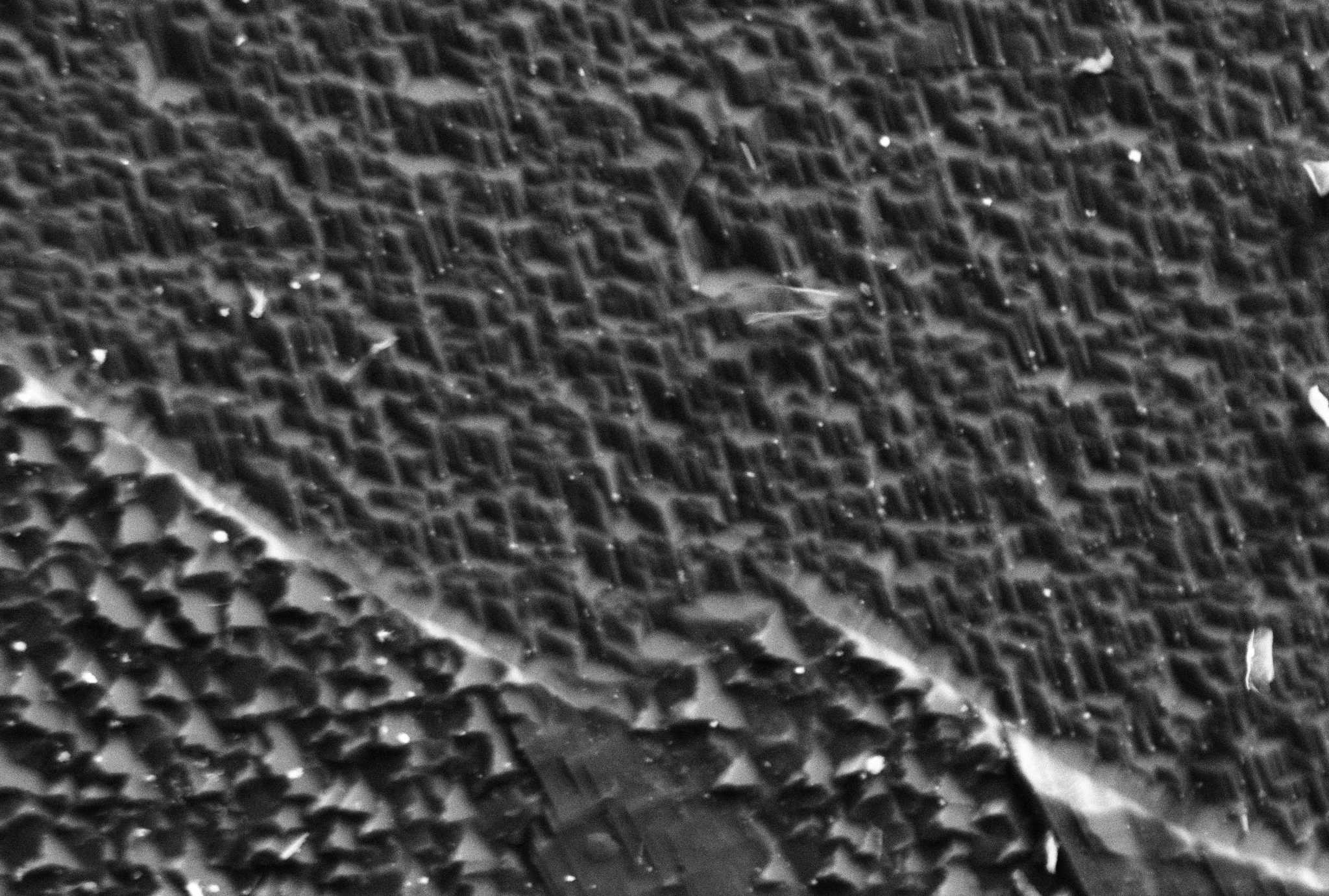 SEM image of a solar cell sample