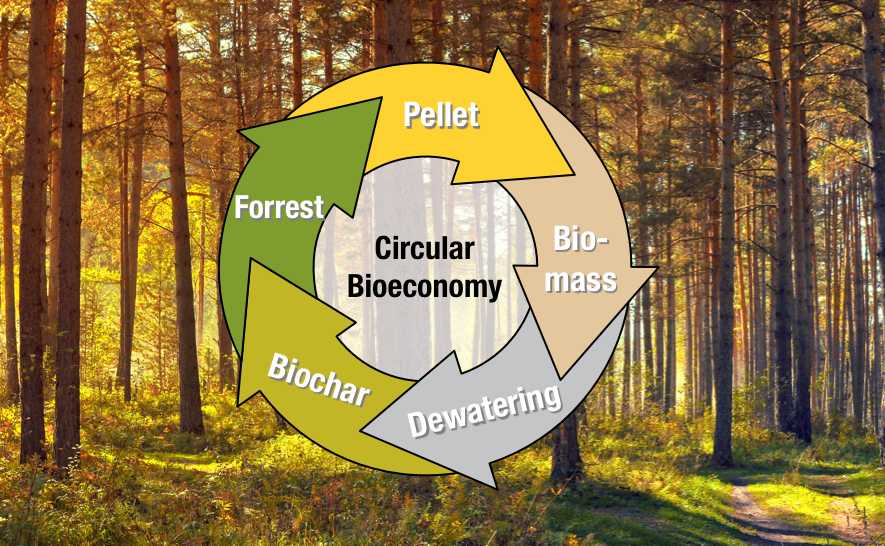Symbol for a circular forrest-based bioeconomy