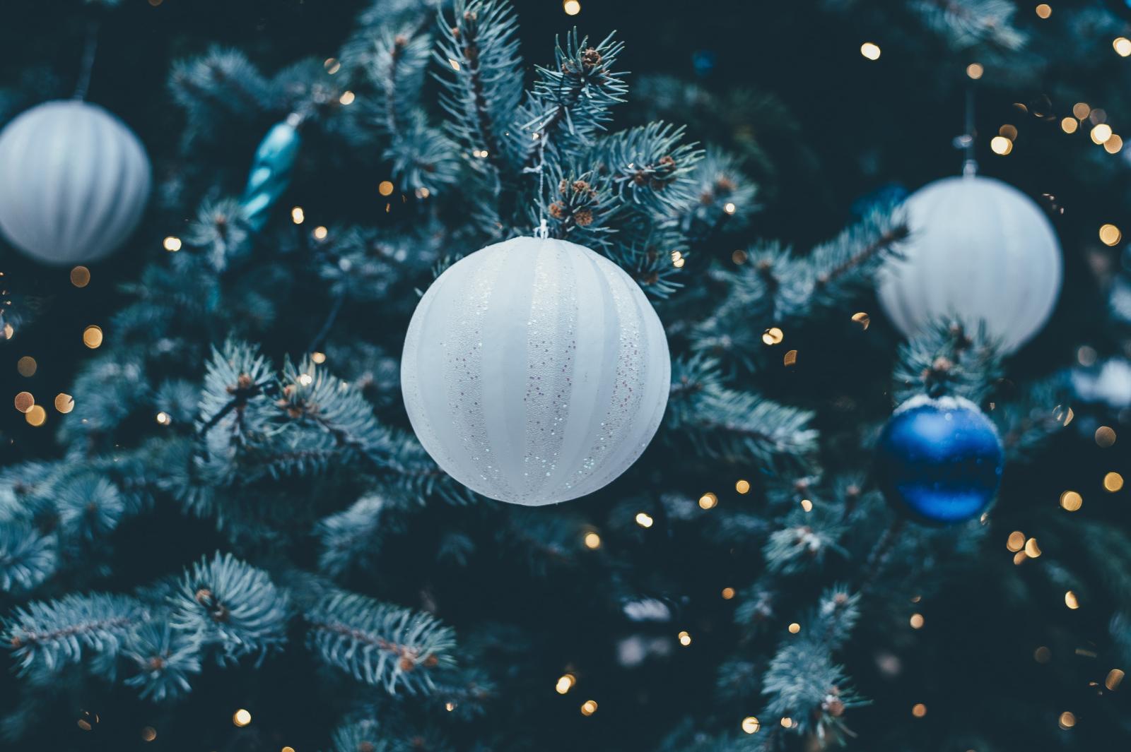 Christmas tree with ornaments 