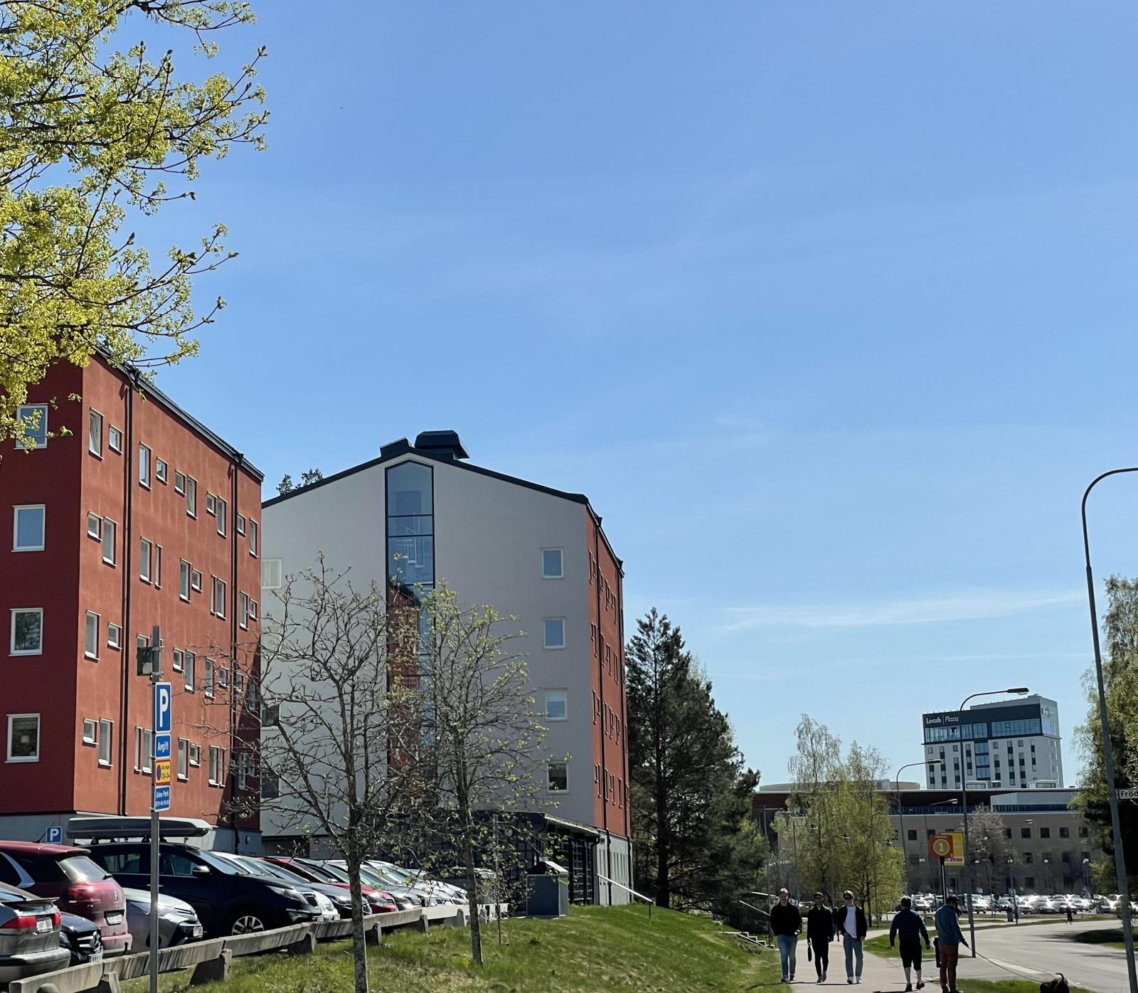 Studentlägenhetshus nära campus i Karlstad