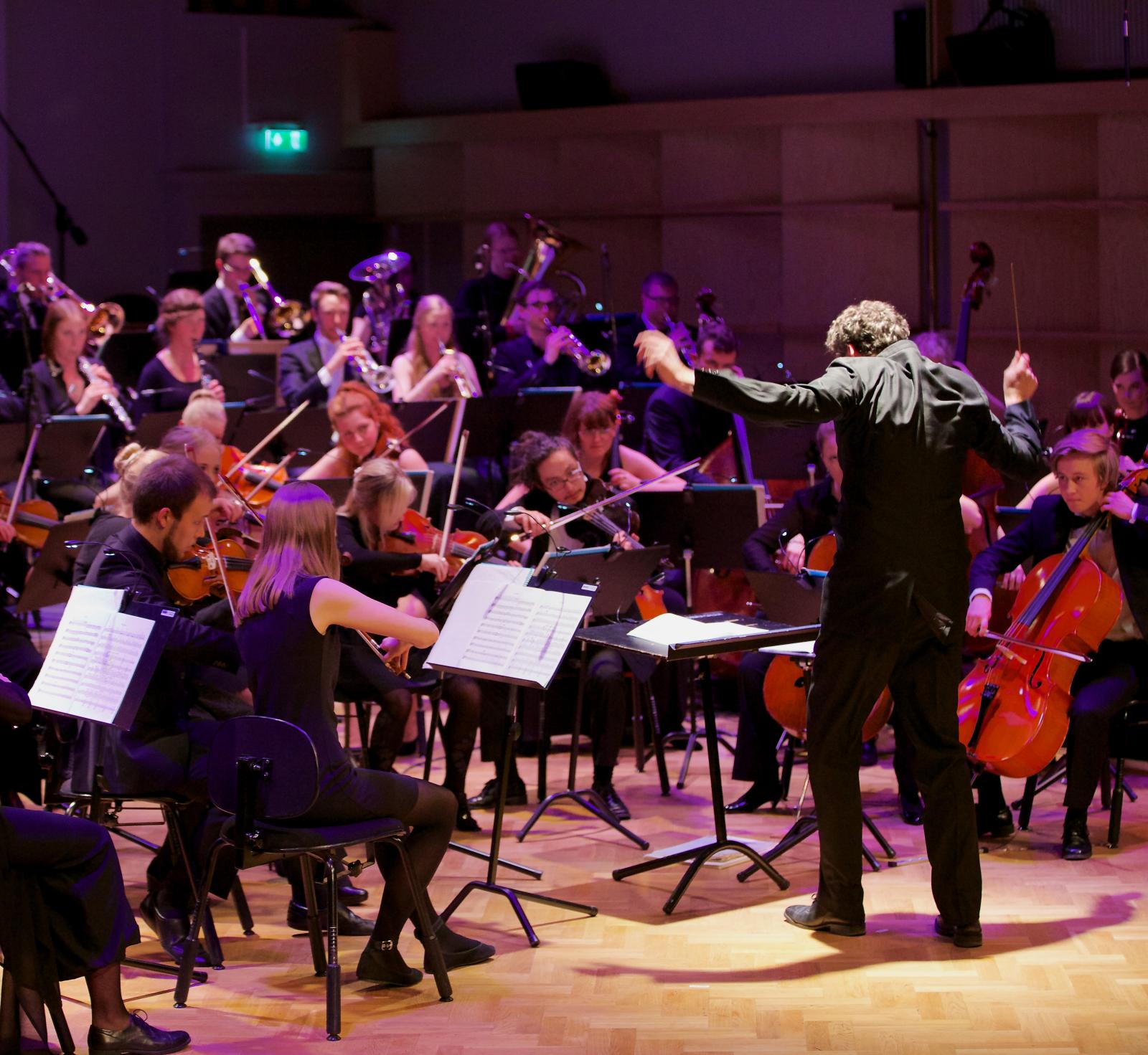Symfoniorkester_ med Johannes Gustavsson dirigent, Musikhögskolan Ingesund