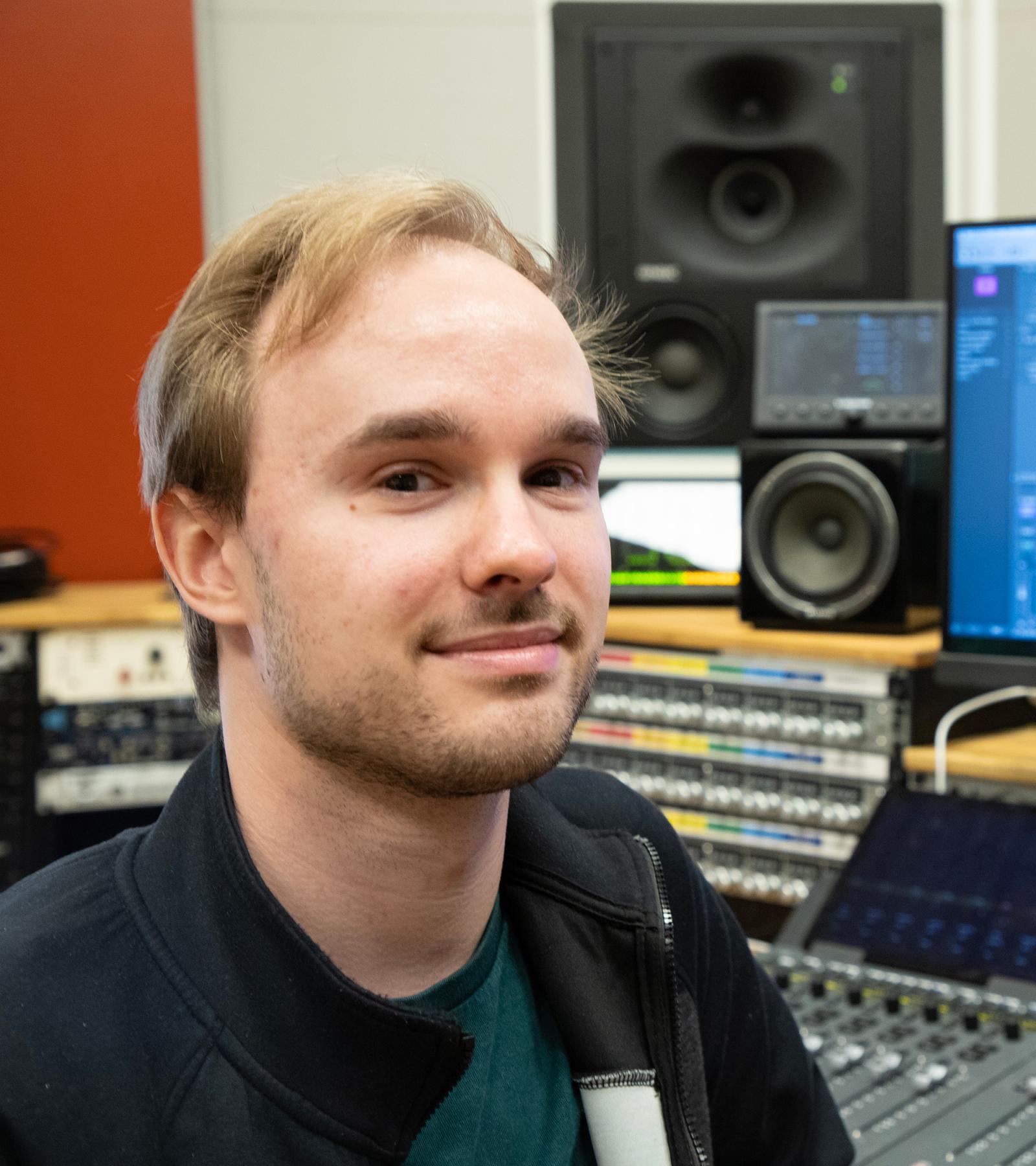 Kevin Larsson_student vid musikproduktionsprogrammet 2025