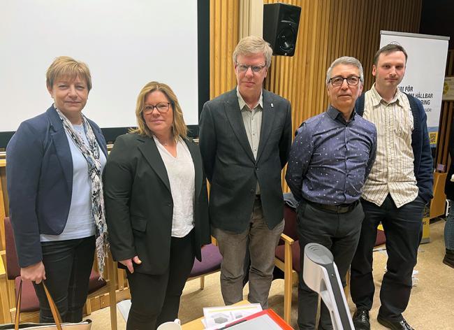 Paneldeltagare under CRS-seminarium.