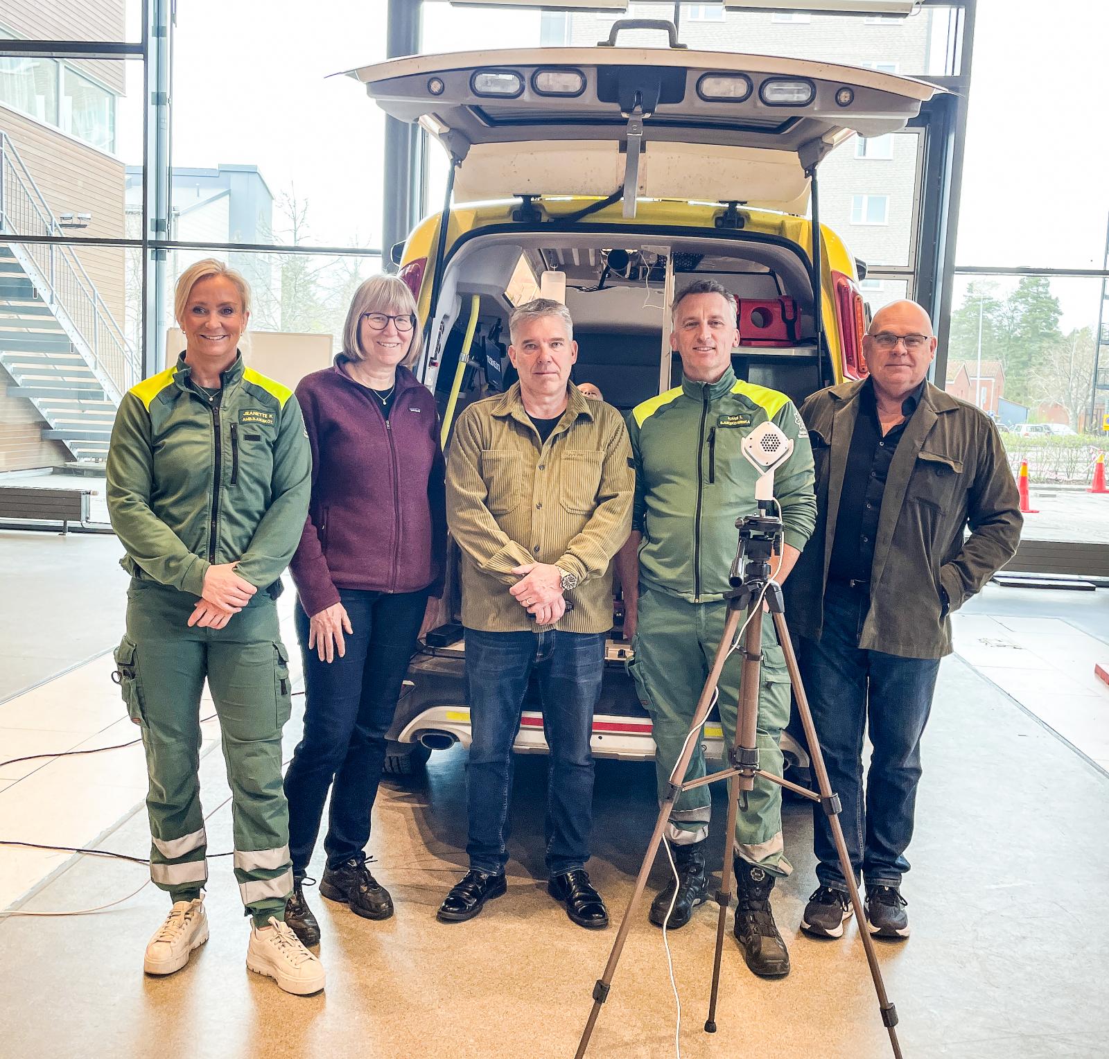 Ambulans var på plats när patientsimulatorn testades