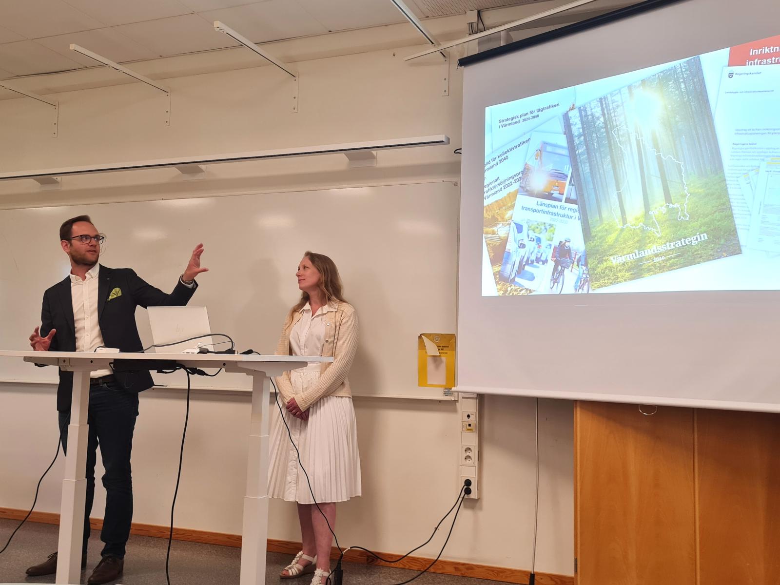 Mattias Landin och Rebecka Hallén Jorquera, Region Värmland