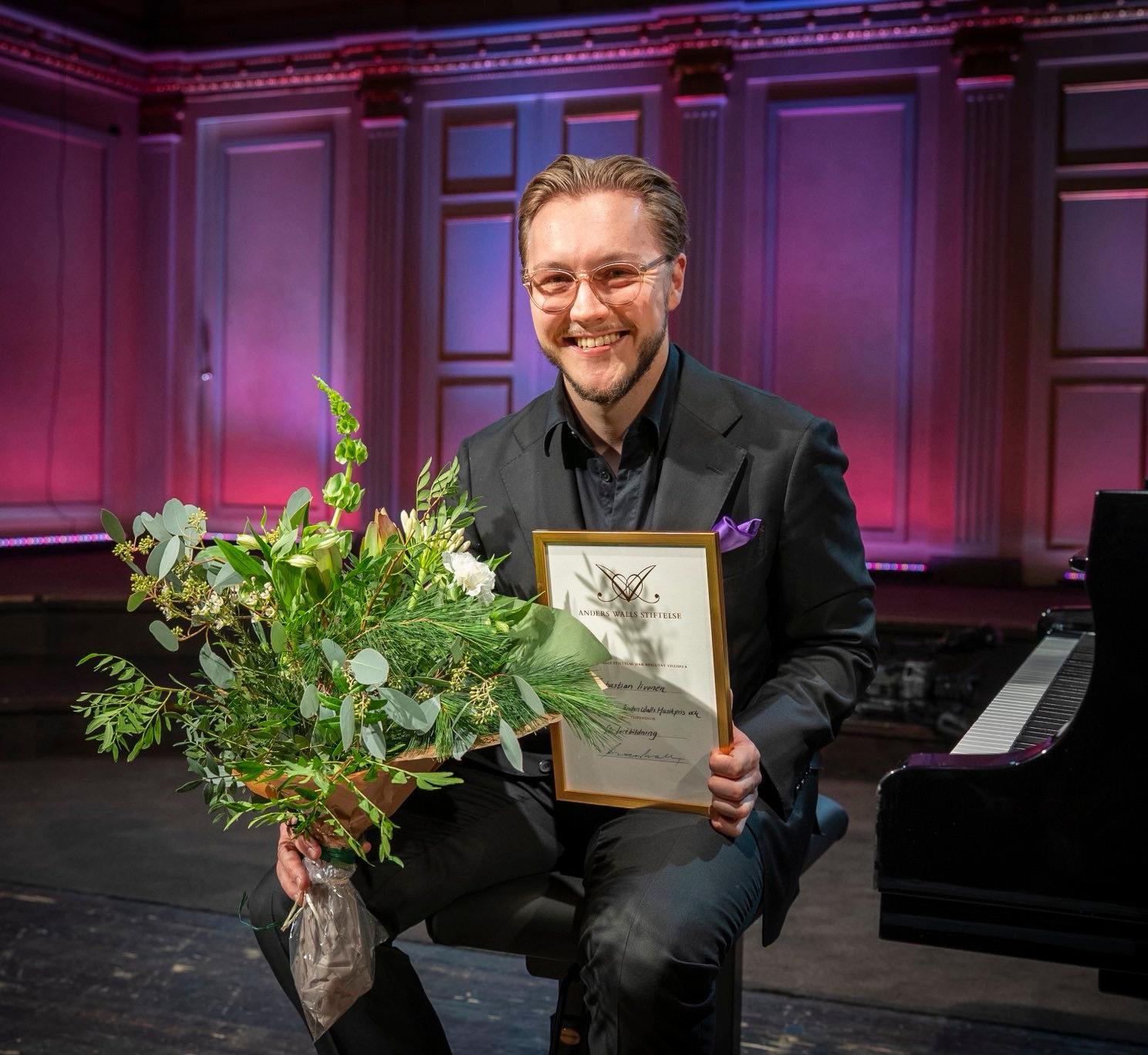 Sebastian Iivonen_vinnare av Anders Walls Musikpris 2025