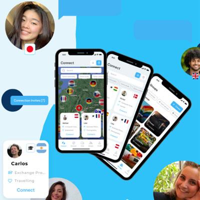 collage with smart phones