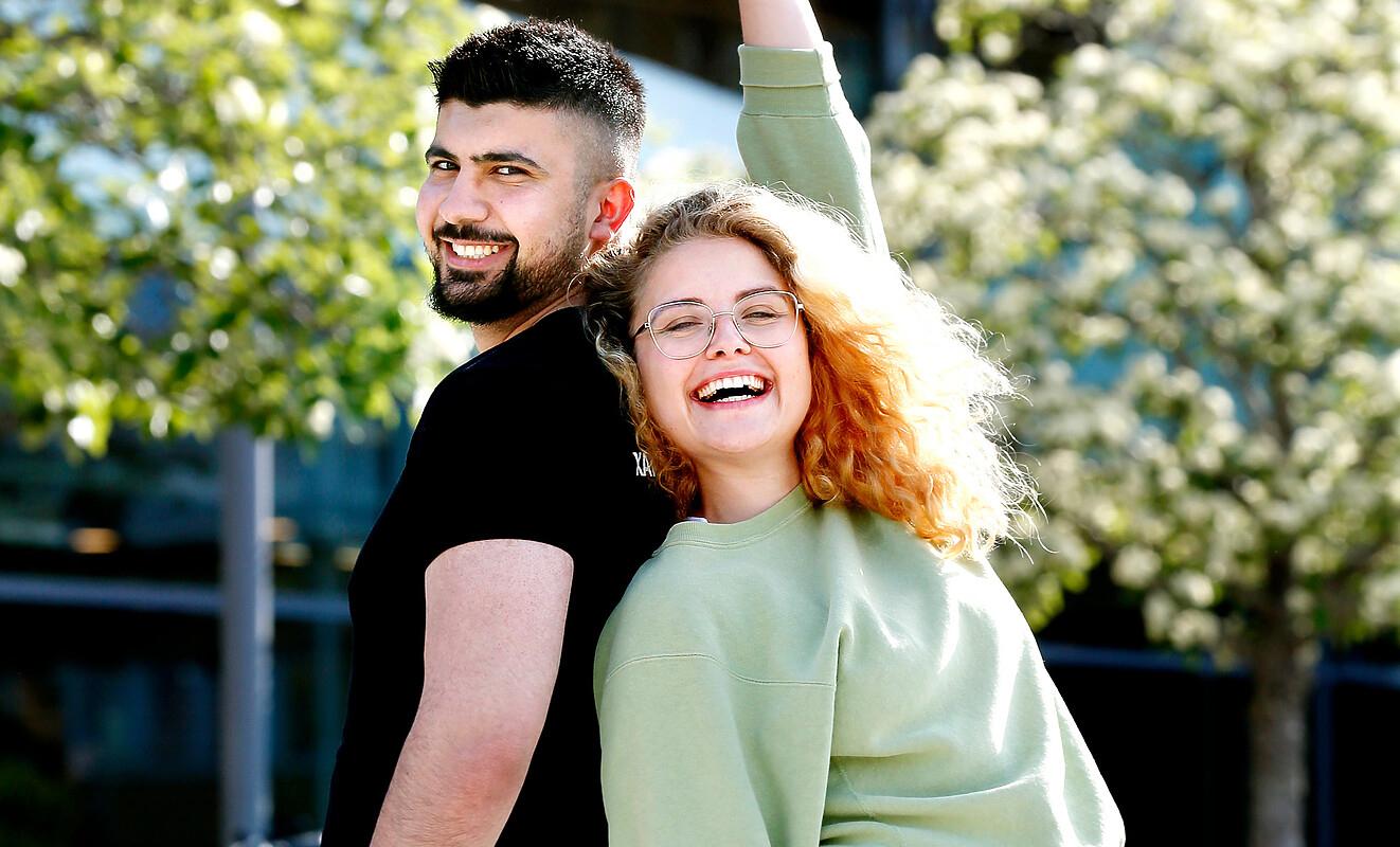 photo of two students