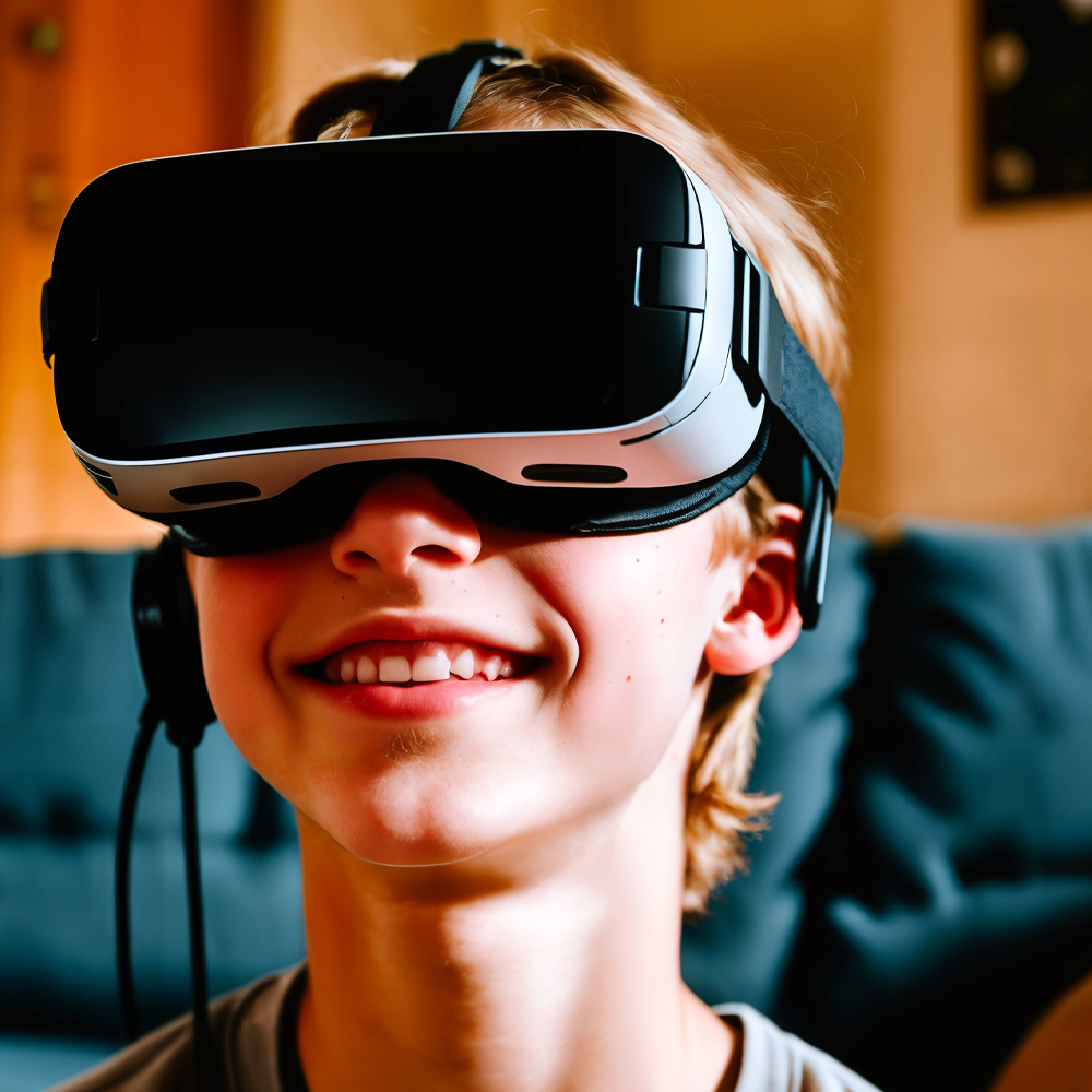 VR på en ung människa