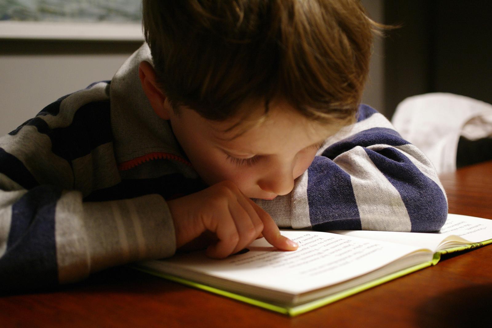 Liten pojke med bok_Expertråd för läsning_Michael Tengberg