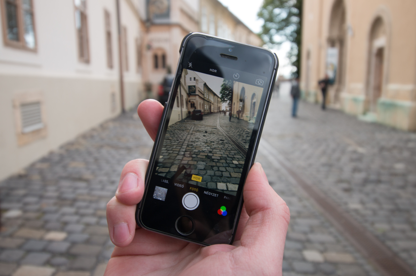 Mobiltelefon i stadsmiljö