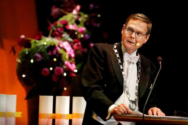 Rektor Johan Sterte håller tal vid Akademisk högtid 2019