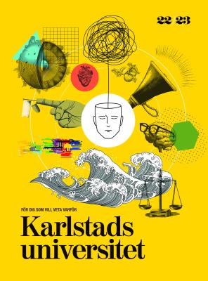 Grafiskt collage och rubriken Karlstads universitet 22/23