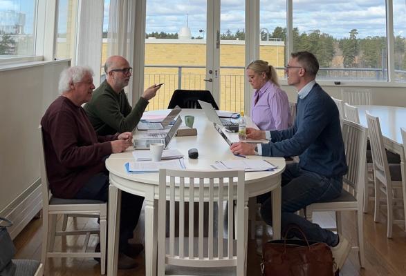 Projektmöte med forskarna i projketet