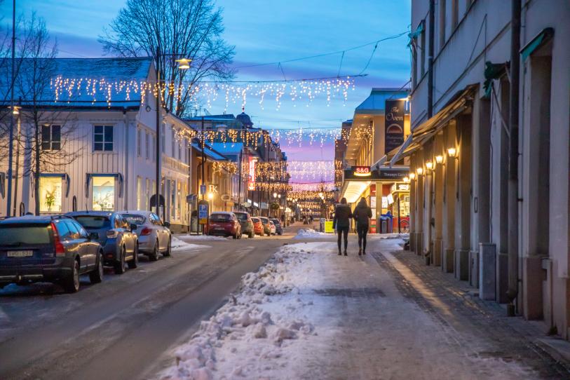 Arvika centrum i juletid