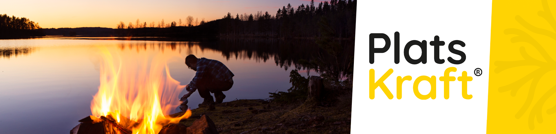 Eld vid vattendrag och logga