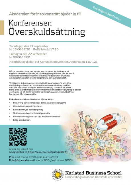 bild på inbjudan till konferens om Överskuldsättning