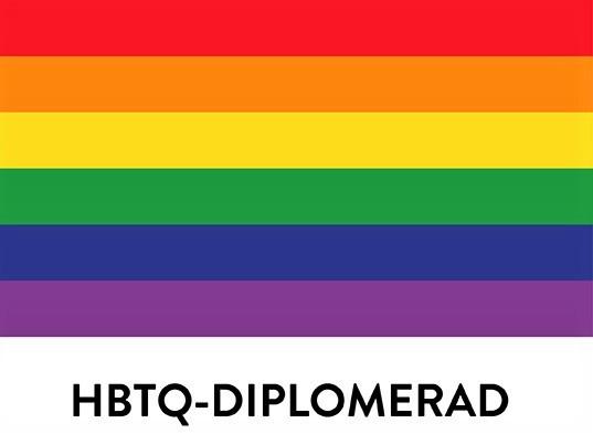 Logga för HBTQ-diplomerad verksamhet