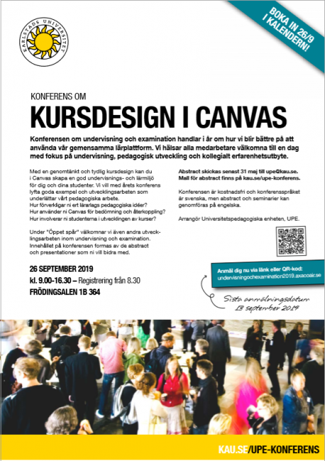 Poster Konferens om undervisning och examination