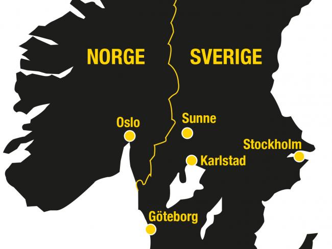 Karta Karlstad Sunne