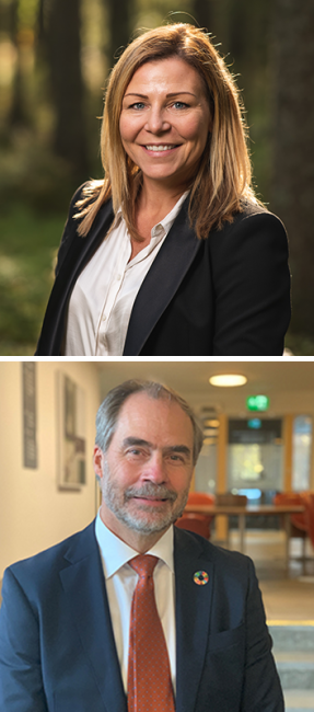 Sandra Sundbäck och Georg Andrén
