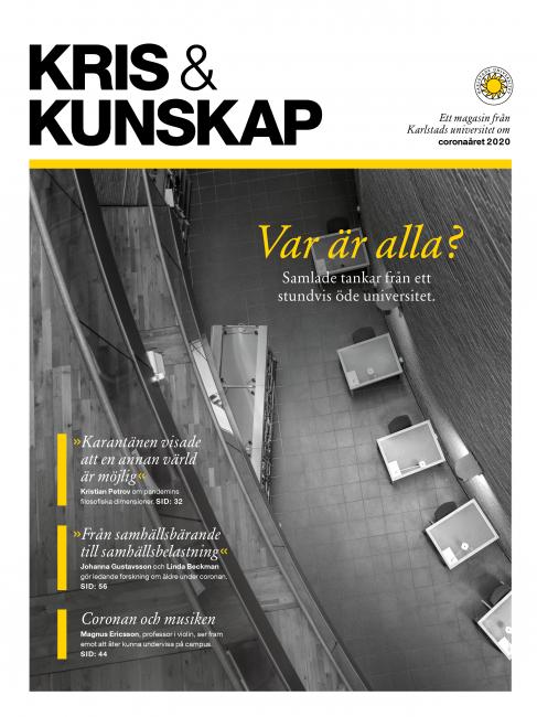 bild ovanifrån på tomma studieplatser i biblioteket, Karlstads universitet