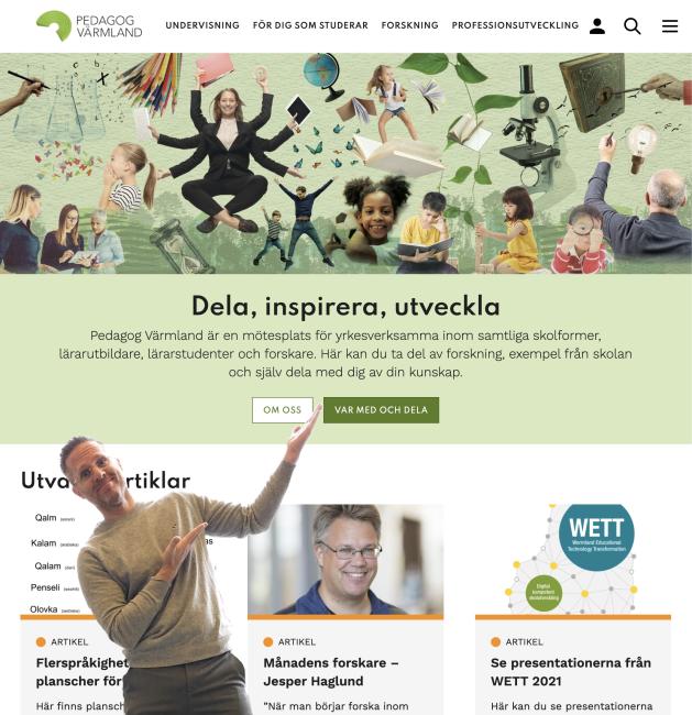 Bild på introduktionssida av Pedagog Värmland