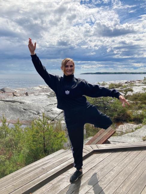 Alumn Klara Gustafsson Dansåret på Karlstads universitet.