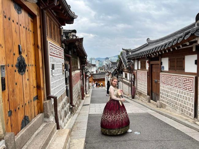 Nardin Arbo, utbytesstudent vid Ewha Womans University i Sydkorea