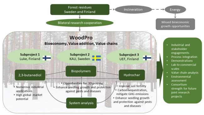 The WoodPro project scheme for the valorisation of forest residues