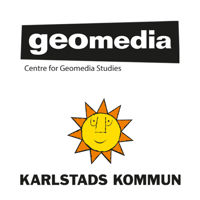 Geomedia and Karlstads logos