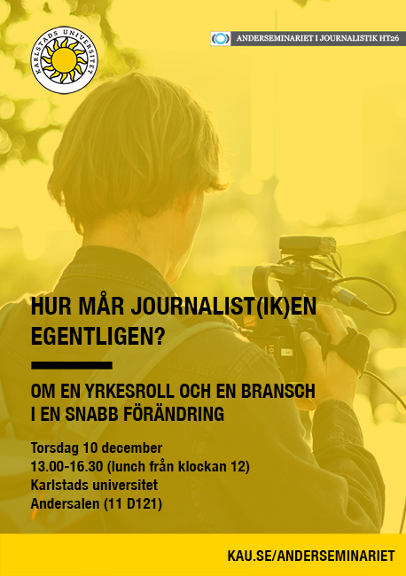 Journalist med filmkamera