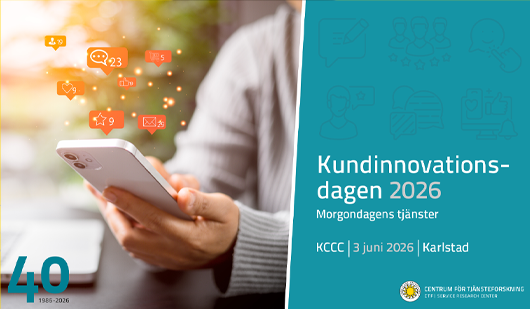 Person med mobiltelefon samt grafik
