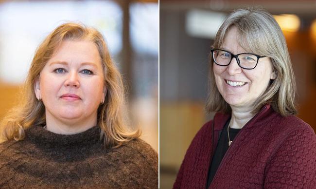 Anna Nordin  lektor i omvårdnad och Anna Brunström  professor vid datavetenskap.
