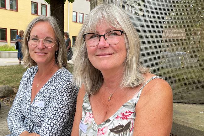 Två nöjda deltagare: Anna Grödevik och Maria Carlsson specialpedagoger på Brogymnasiet i Kristinehamn