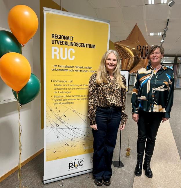 Anna Hidén  utbildningsadministratör för Ruc  och Monica Evermark  föreståndare för Ruc 