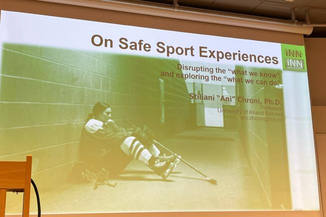 Bildpresentation_Keynote speaker Stiliani Chroni  professor i idrottspsykologi och idrottscoaching vid Högskolan i Innlandet i Norge