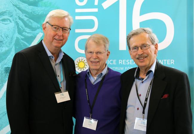 Bo Edvardsson, Leonard Berry and Christian Grönroos at QUIS16.
