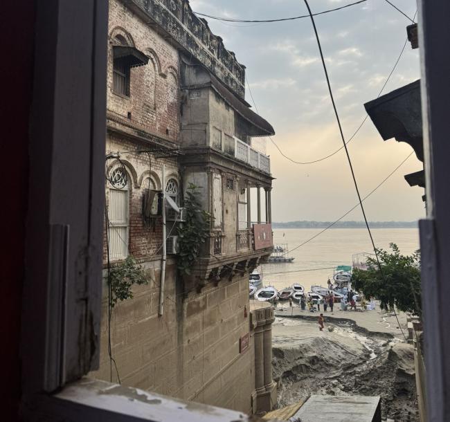 Utsikten ett par minuters promenad från studiecentret Swedish Study Centre.