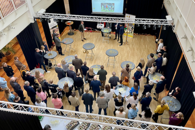 Totalt ett 60-tal personer var på plats vid torsdagens invigning av NFBU