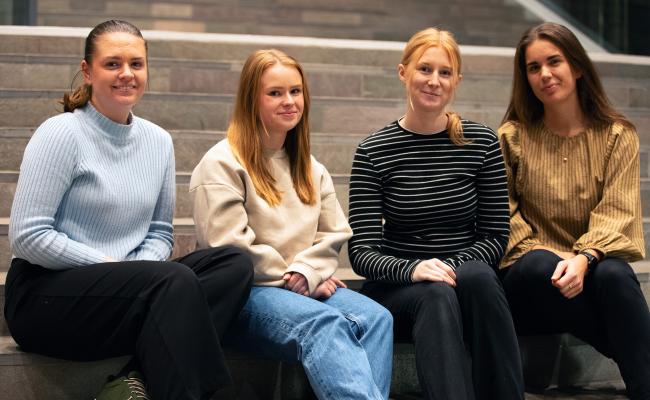 Hanna Larsson  Madeleine Persson  Annie Oskarsson och Moa Nilsson