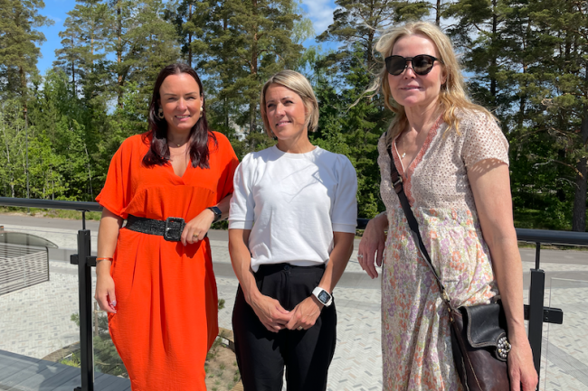Linda Larsson, Maria Busk Madland och Anne-Chrisitne Larsson Ljung