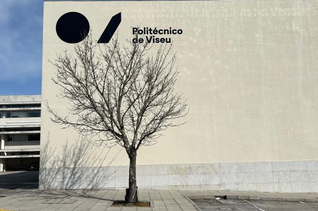 Byggnad vid The Polytechnic Institute of Viseu Portugal