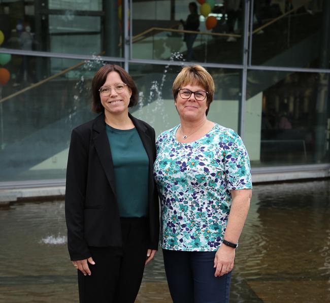 Anna Sonesson och Jessica Ekberg lärare på Förskollärarprogrammet vid Karlstads universitet ERASMUS-utbyte