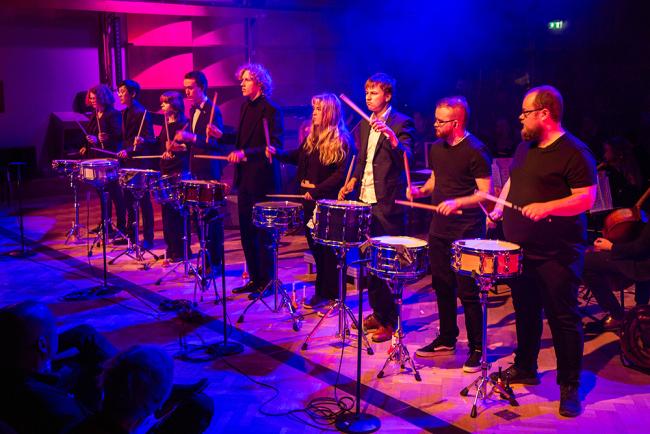Percussion ensemble Ingesund School of Music jubilee concert 2023.