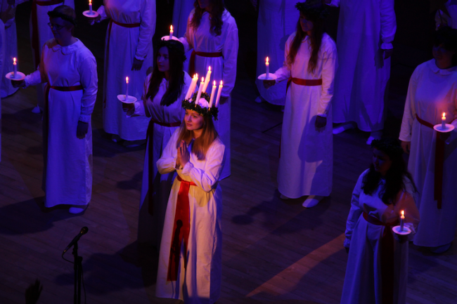 Luciafirande i Aula Magna