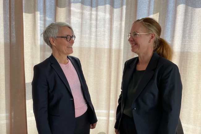 Margareta Friman och Eva Schelin