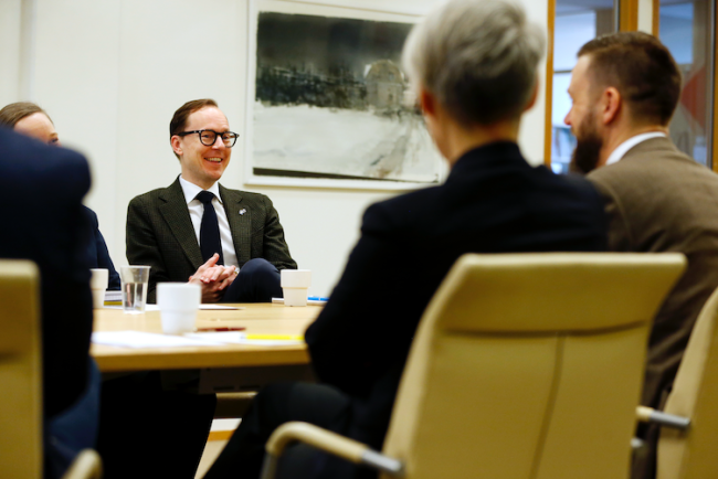 Utbildningsminister Mats Persson var nöjd